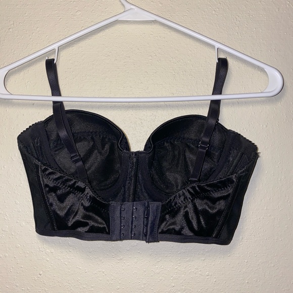 Fredrick’s of Hollywood Black Embellished Bralette 34C Halloween Costume - Picture 3 of 4